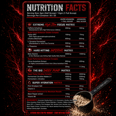 Black Beast The Big Daddy Inferno Preworkout Powder 300g