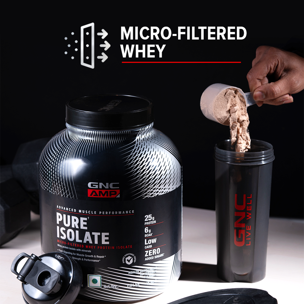 AMP Pure Isolate Whey Protein GNC