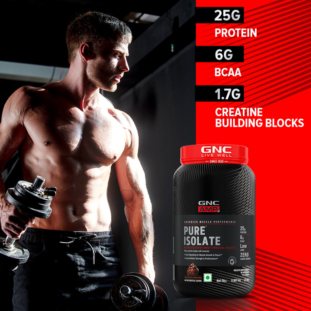 AMP Pure Isolate Whey Protein GNC