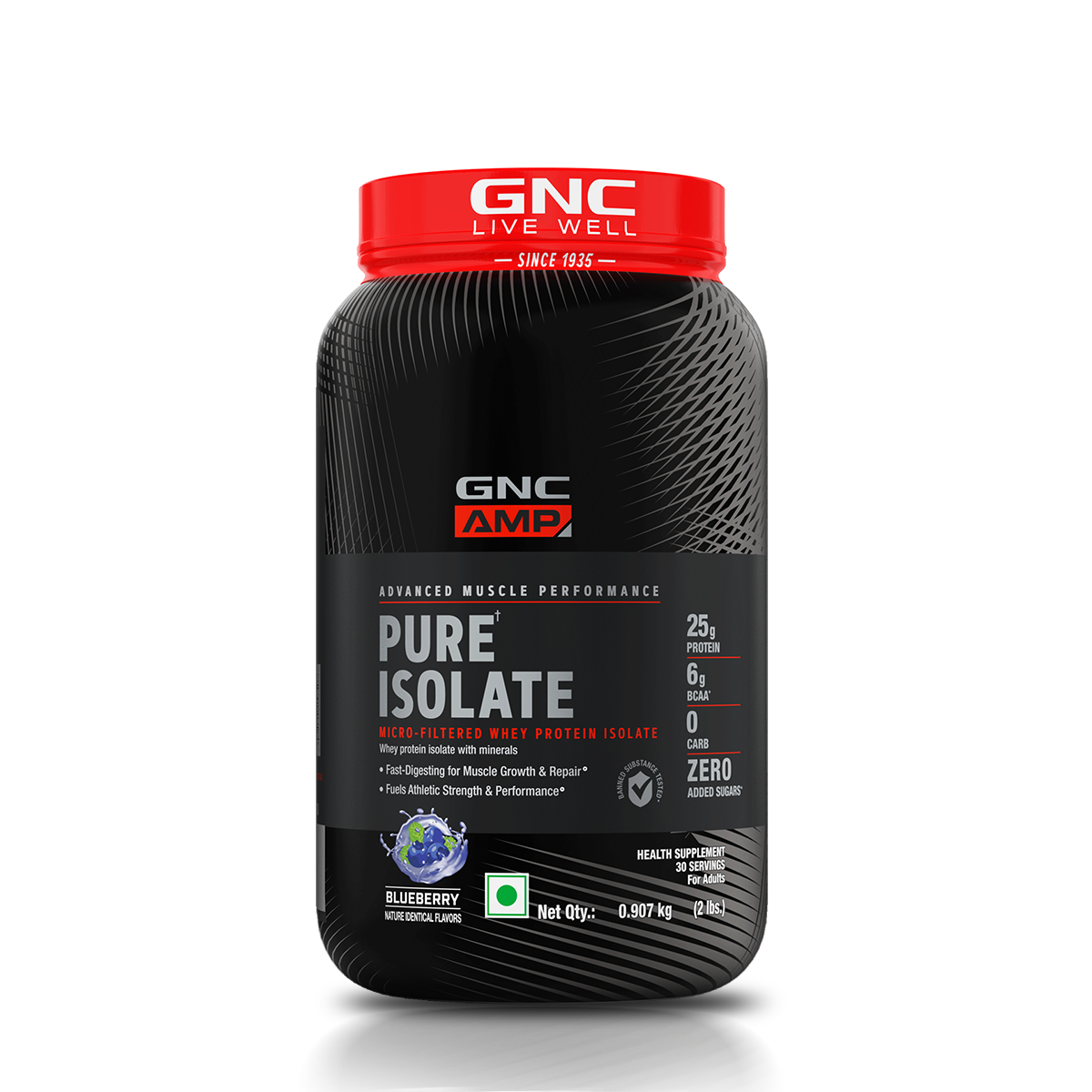 AMP Pure Isolate Whey Protein GNC