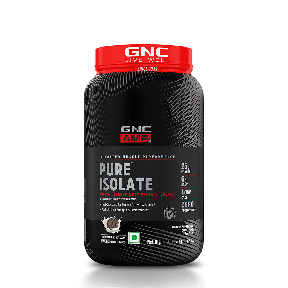 AMP Pure Isolate Whey Protein GNC