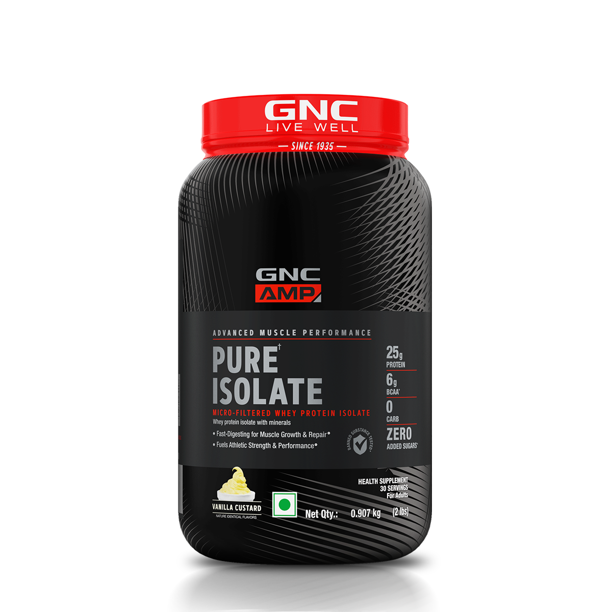 AMP Pure Isolate Whey Protein GNC