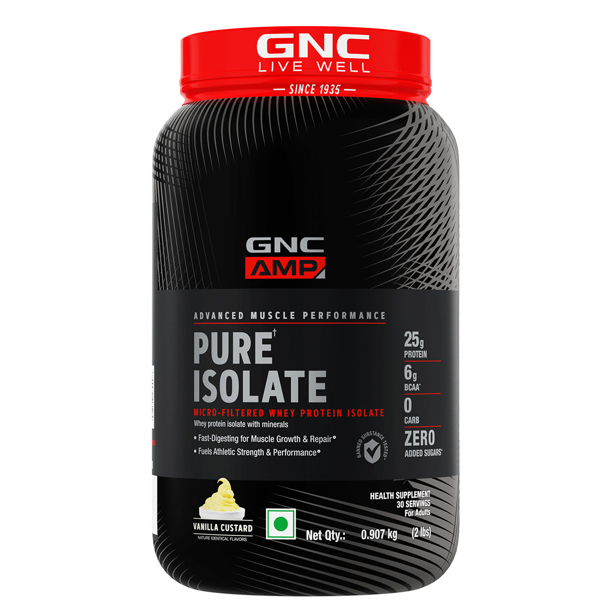 AMP Pure Isolate Whey Protein GNC