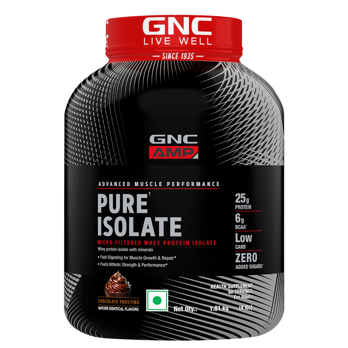 AMP Pure Isolate Whey Protein GNC