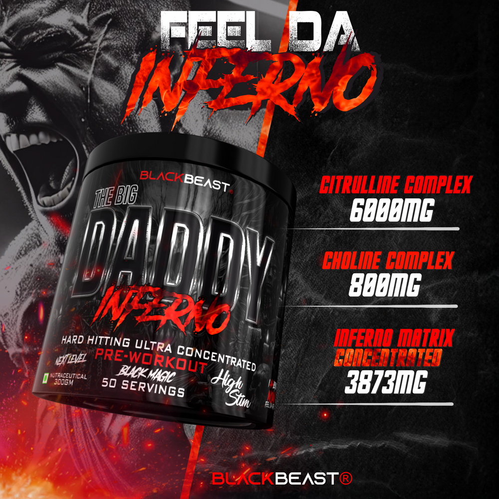 Black Beast The Big Daddy Inferno Preworkout Powder 300g