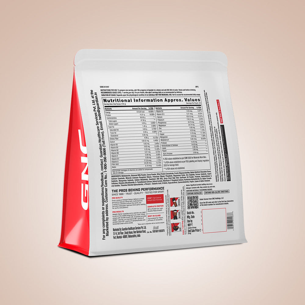 Pro Performance Weight Gainer Double Chocolate GNC