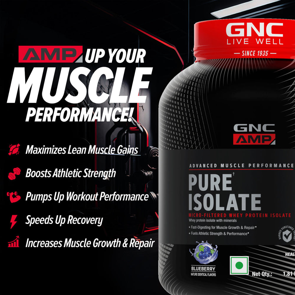 AMP Pure Isolate Whey Protein GNC