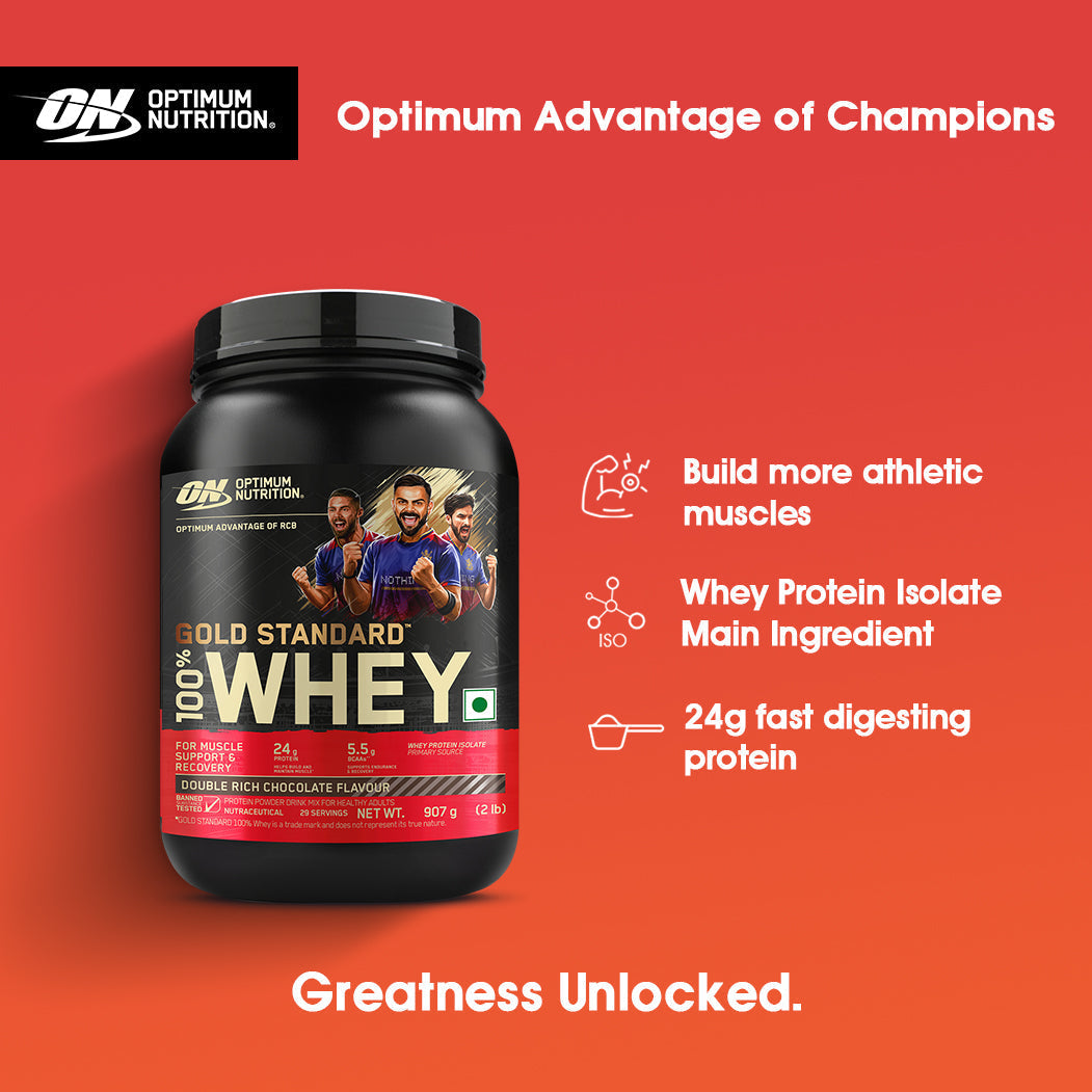 Optimum Nutrition Gold Standard 100% Whey Protein Double Rich Chocolate 907g