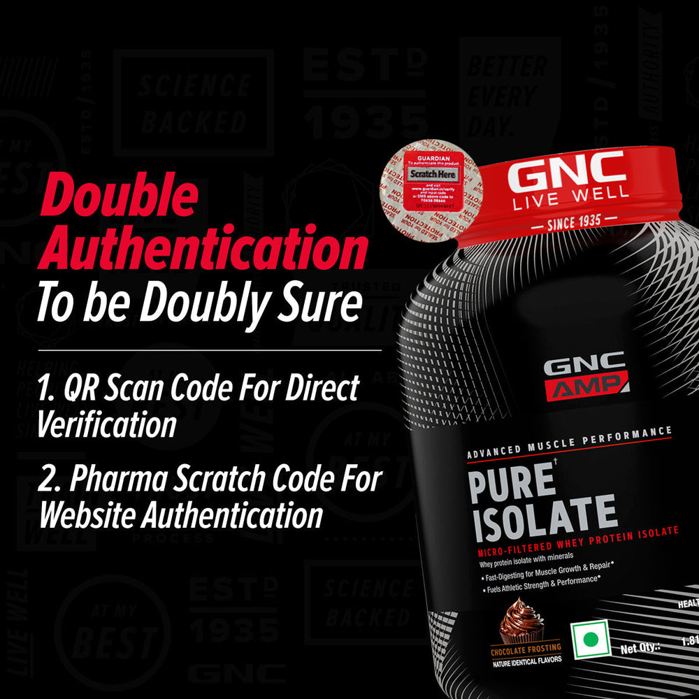 AMP Pure Isolate Whey Protein GNC