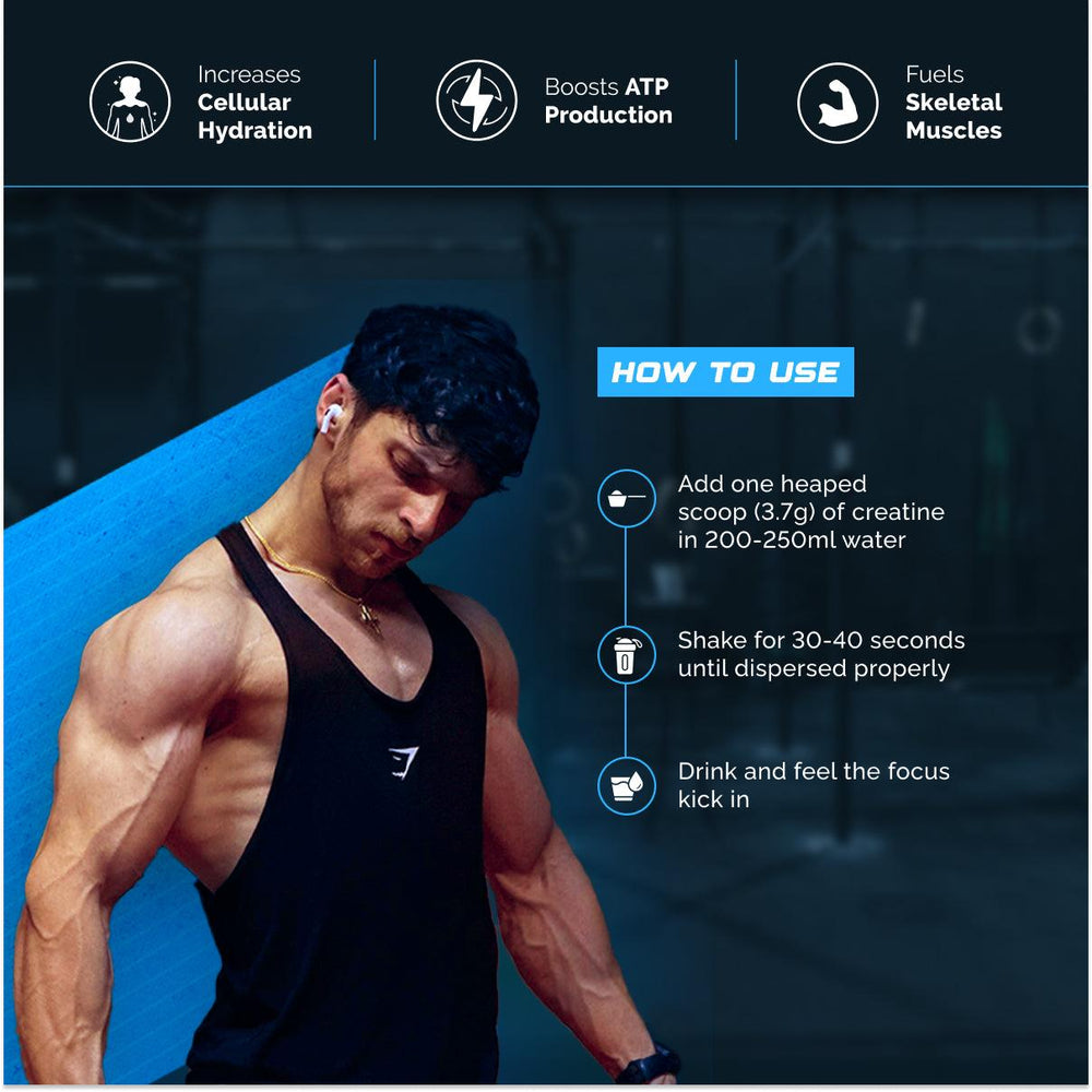 Wellcore Micronised Creatine Monohydrate Powder 122g Tropical Tango