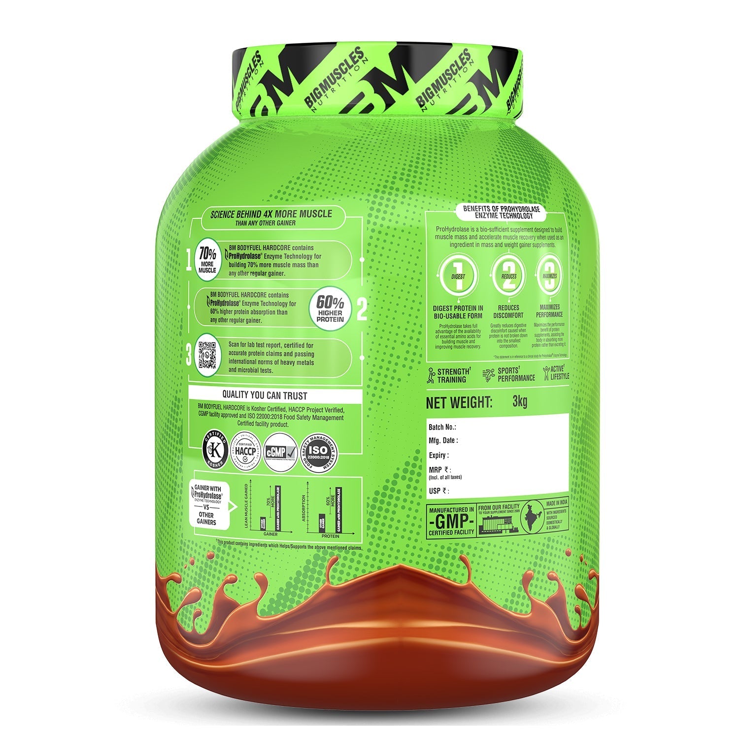Body Fuel Hardcore Mass Gainer BigMuscles Nutrition