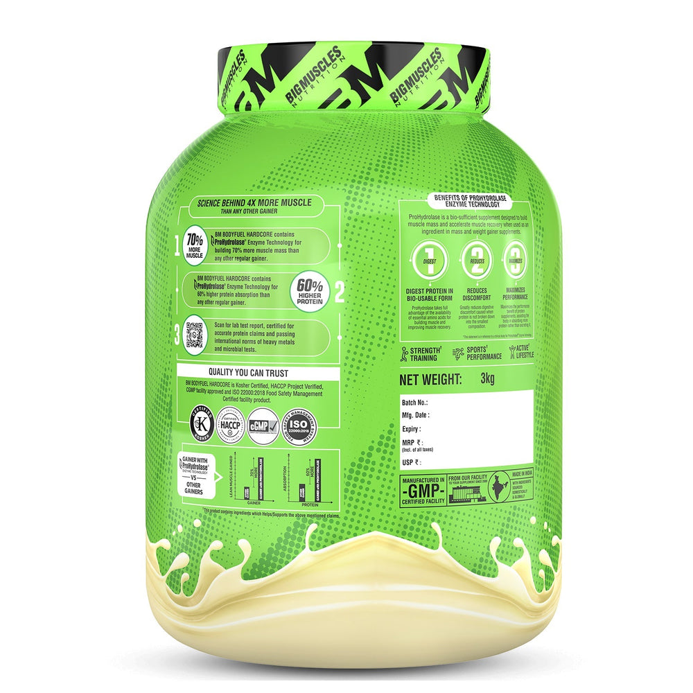 Body Fuel Hardcore Mass Gainer BigMuscles Nutrition