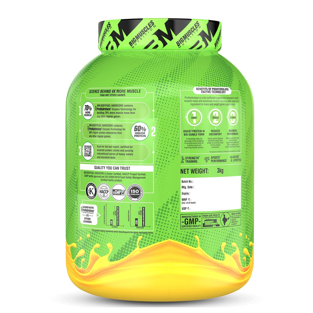 Body Fuel Hardcore Mass Gainer BigMuscles Nutrition