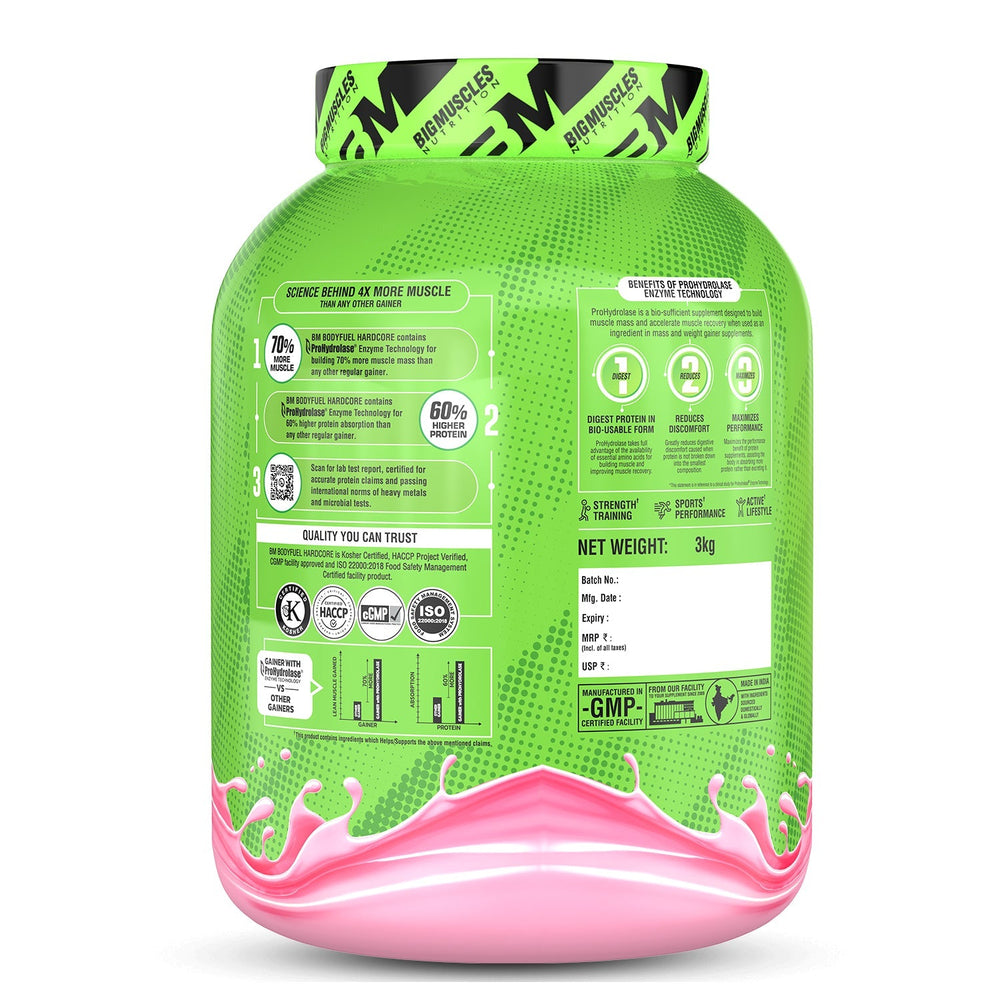 Body Fuel Hardcore Mass Gainer BigMuscles Nutrition
