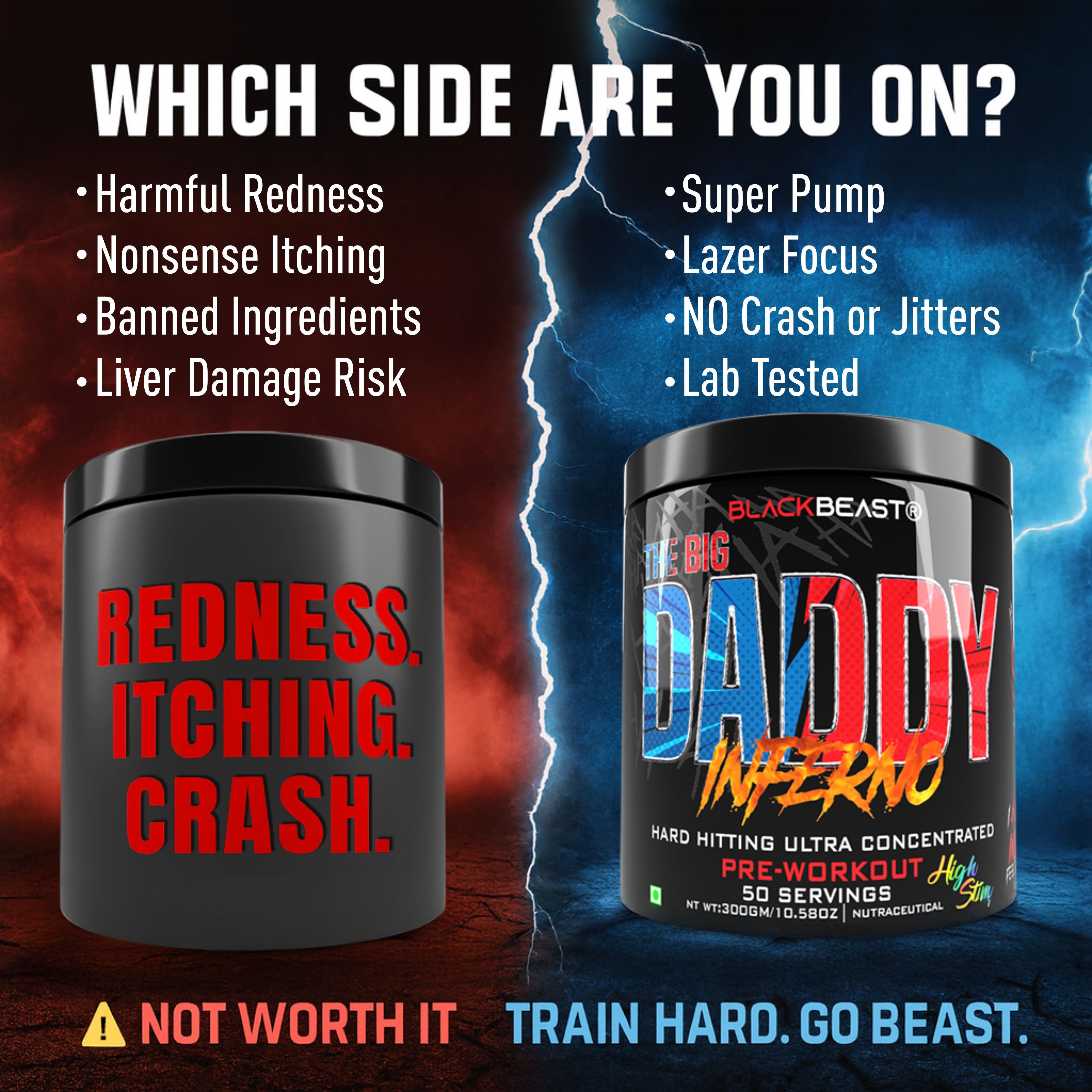 Black Beast The Big Daddy Inferno Preworkout Powder 300g