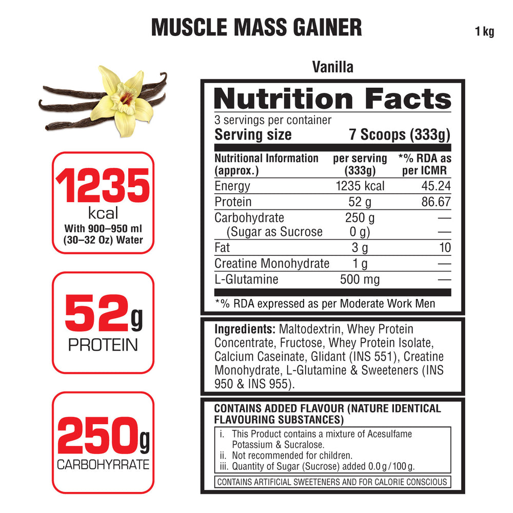 Labrada Muscle Mass Gainer Powder Protein Shake