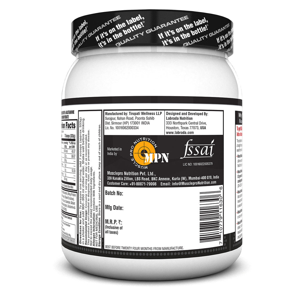 Labrada Muscle Mass Gainer Powder Protein Shake