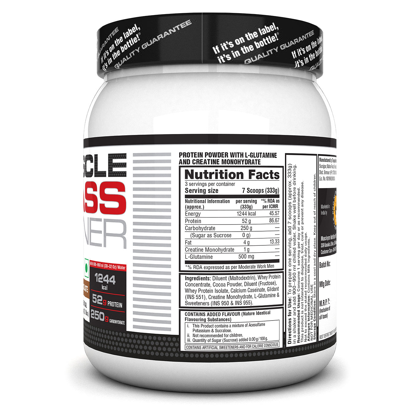 Labrada Muscle Mass Gainer Powder Protein Shake
