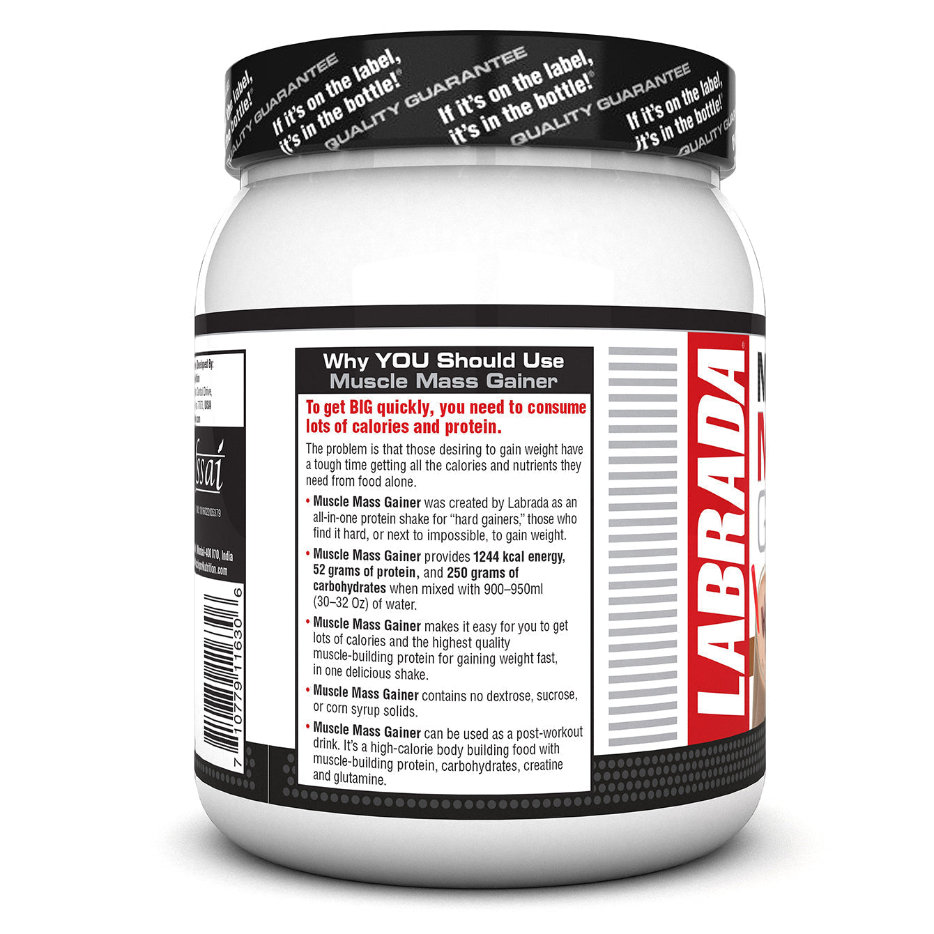 Labrada Muscle Mass Gainer Powder Protein Shake