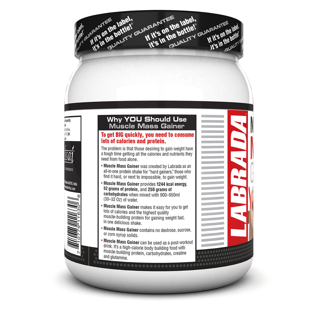 Labrada Muscle Mass Gainer Powder Protein Shake