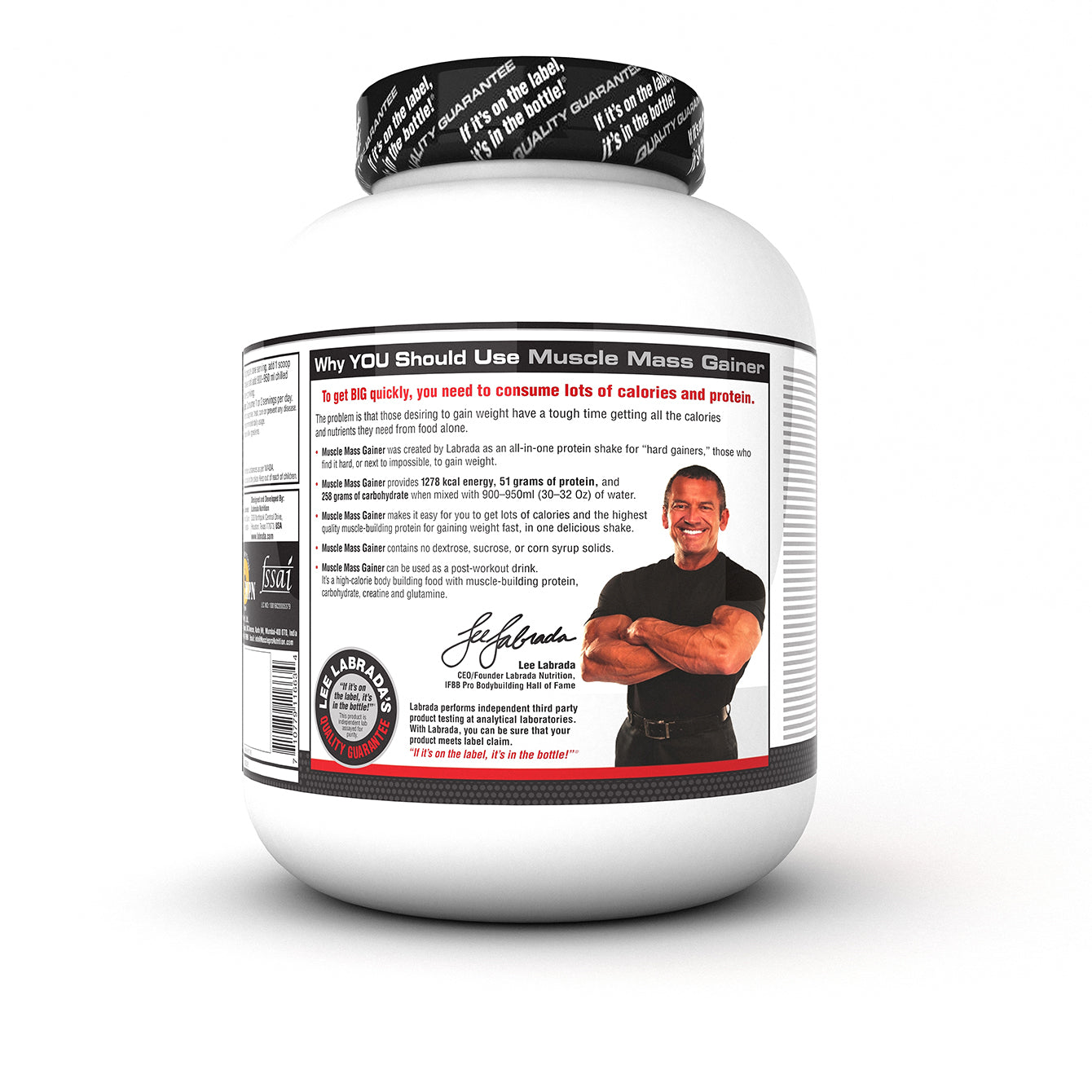 Labrada Muscle Mass Gainer Powder Protein Shake