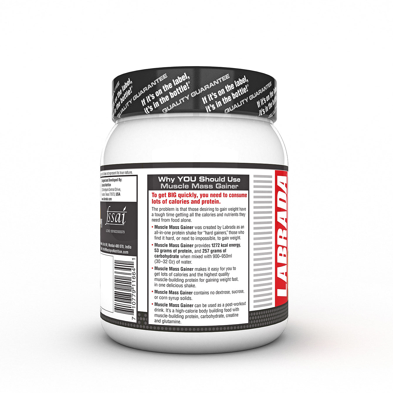 Labrada Muscle Mass Gainer Powder Protein Shake