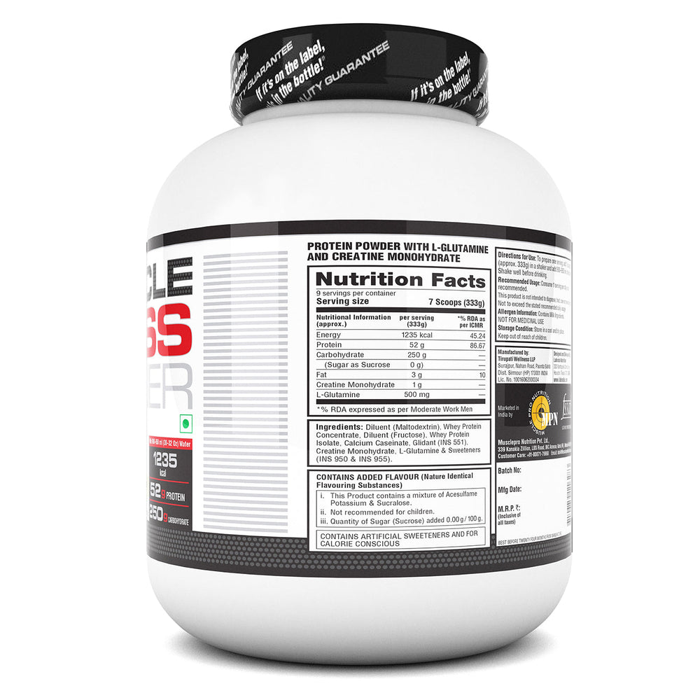 Labrada Muscle Mass Gainer Powder Protein Shake