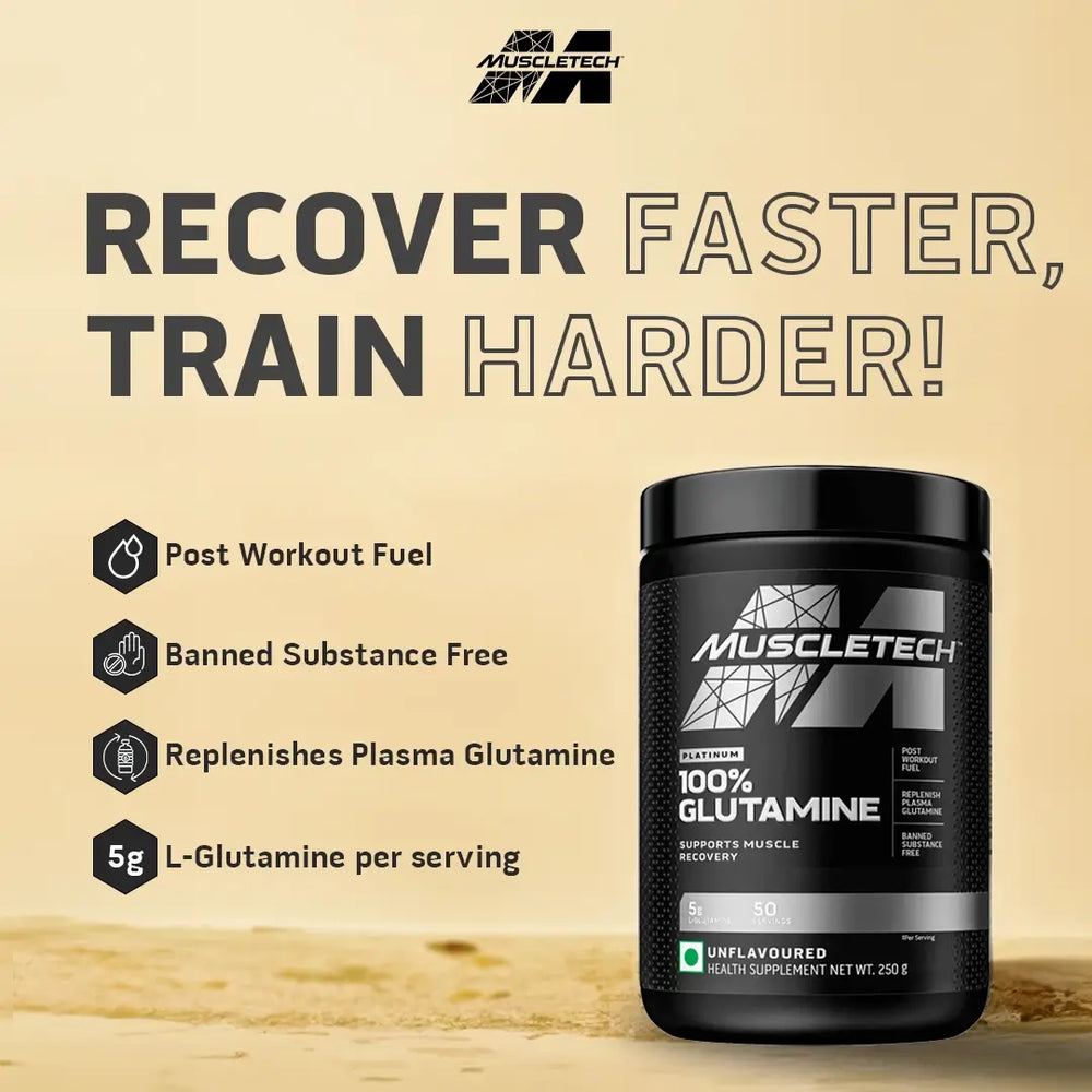Platinum Glutamine Unflavoured 250 g MuscleTech