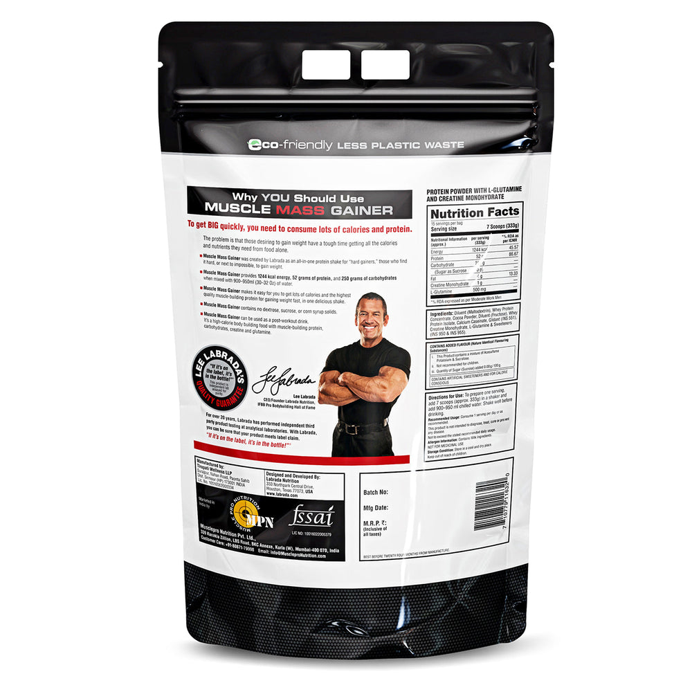 Labrada Muscle Mass Gainer Powder Protein Shake