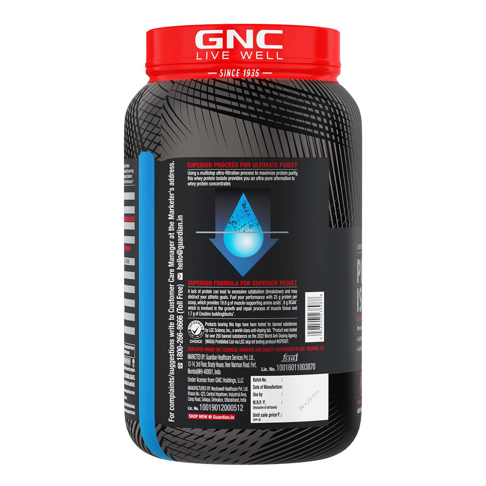 AMP Pure Isolate Whey Protein GNC