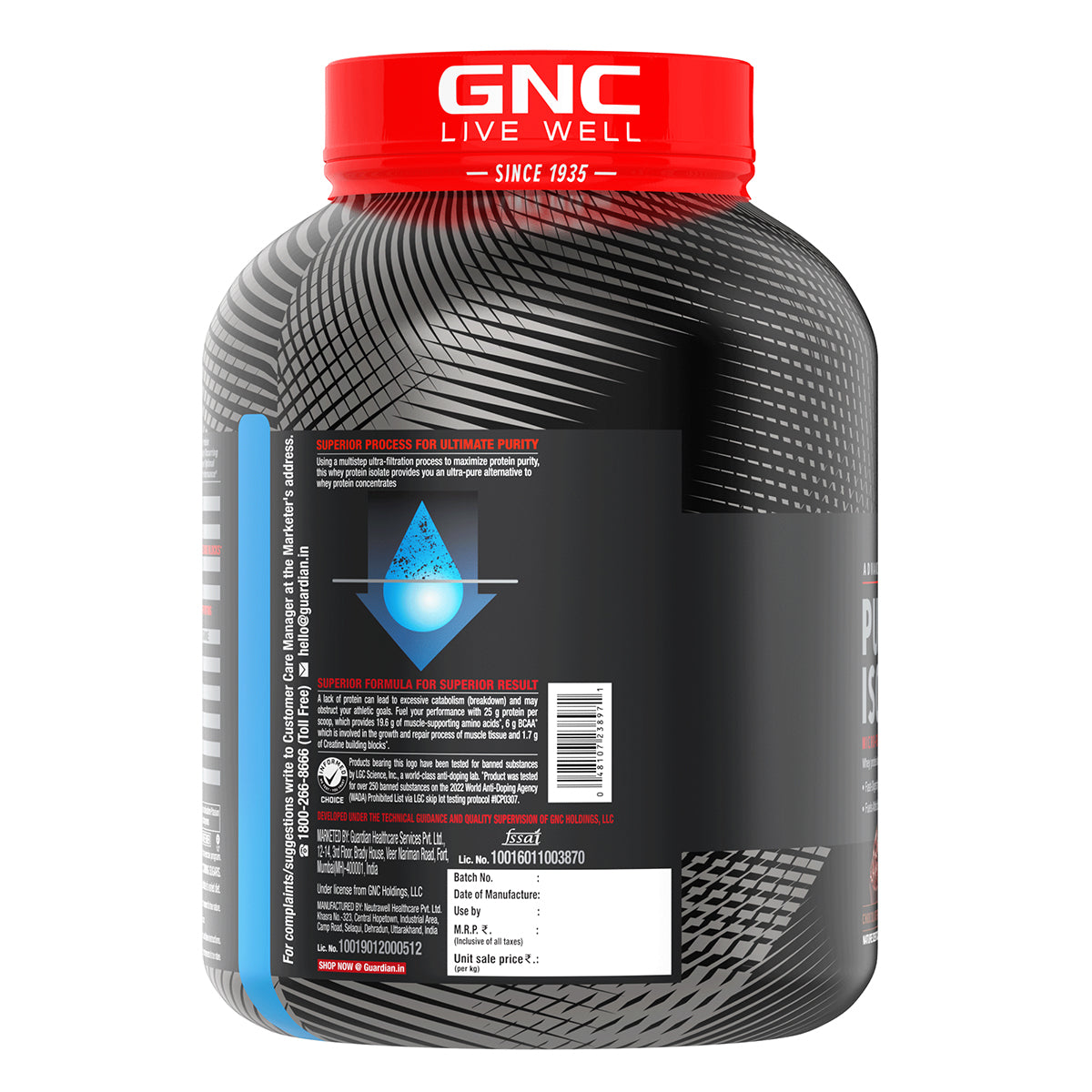 AMP Pure Isolate Whey Protein GNC