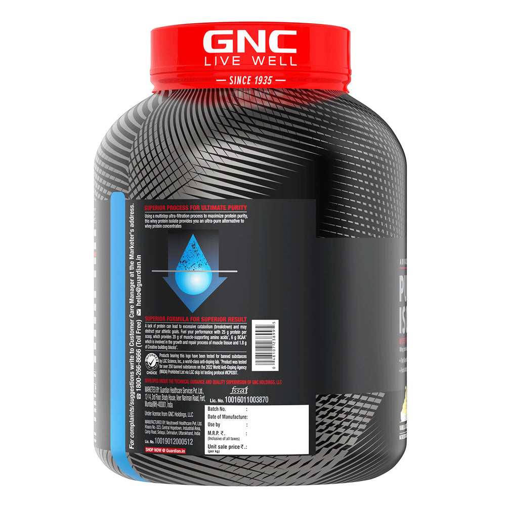 AMP Pure Isolate Whey Protein GNC