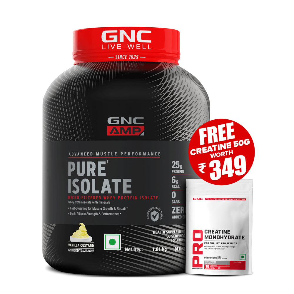 AMP Pure Isolate Whey Protein GNC