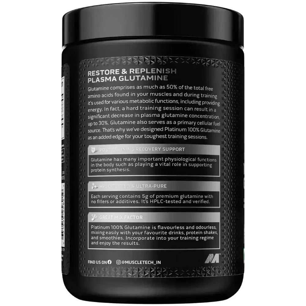 Platinum Glutamine Unflavoured 250 g MuscleTech