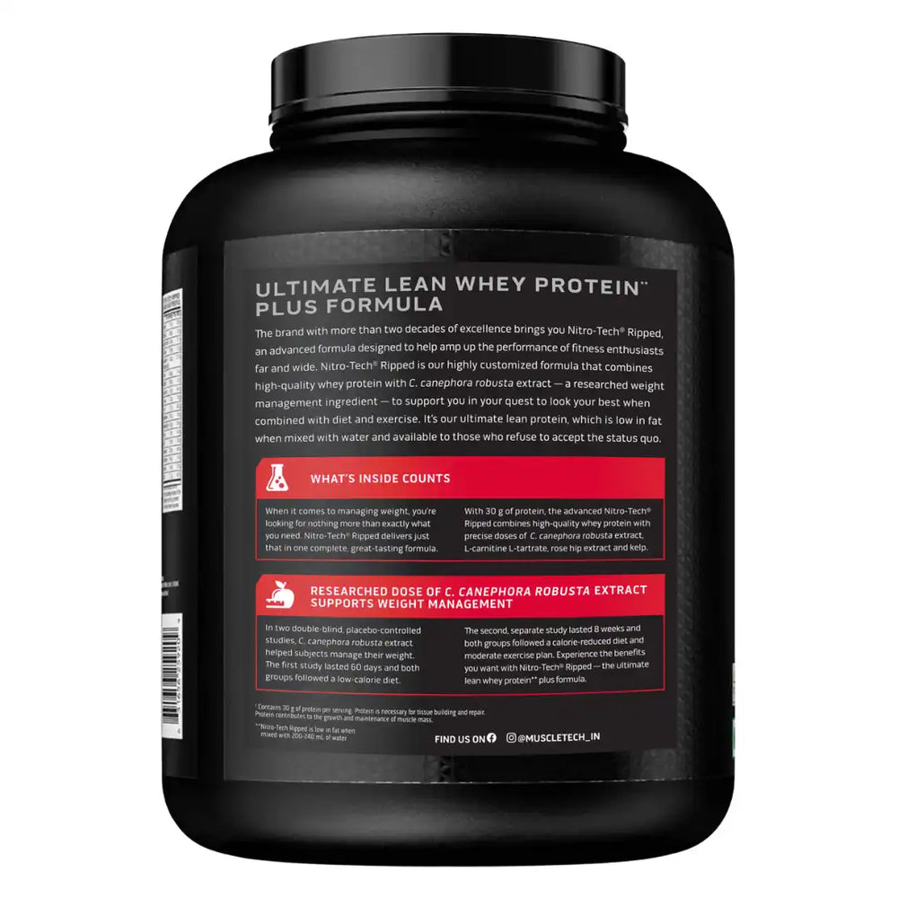 NitroTech Ripped Whey Protein MuscleTech