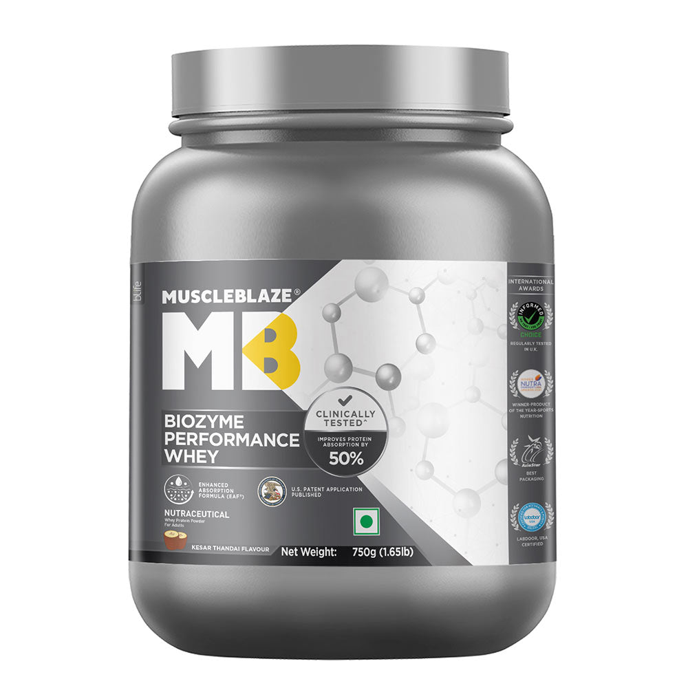 MuscleBlaze Biozyme Performance Whey Protein Powder