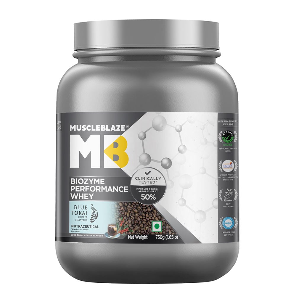 MuscleBlaze Biozyme Performance Whey Protein Powder