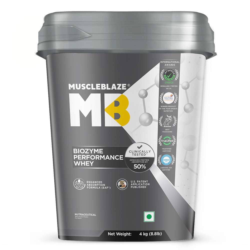 MuscleBlaze Biozyme Performance Whey Protein Powder