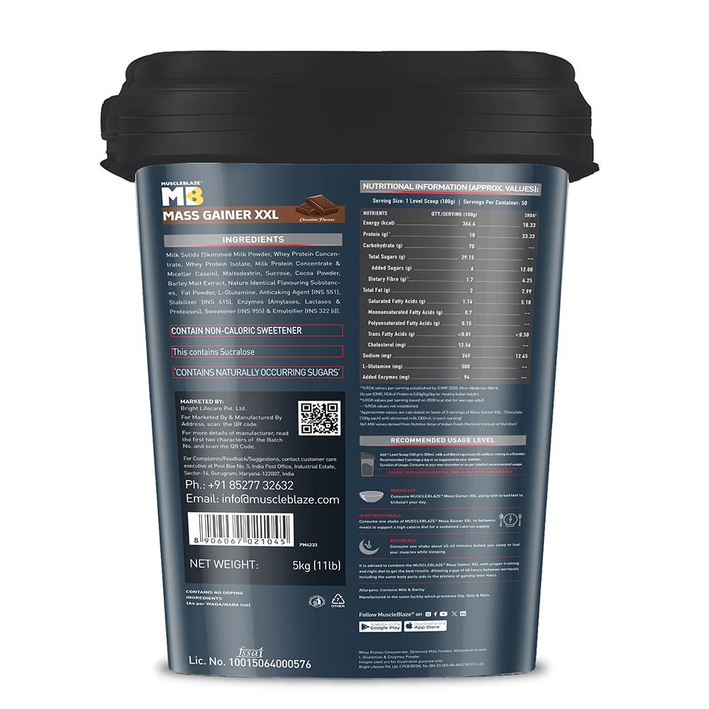 Mass Gainer XXL 5 kg MuscleBlaze