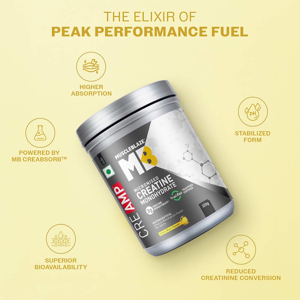 MuscleBlaze CreAMP Creatine Monohydrate Powder
