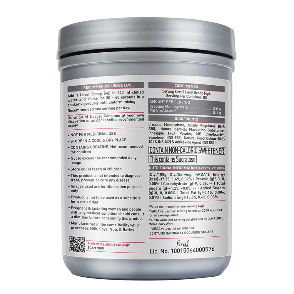 MuscleBlaze CreAMP Creatine Monohydrate Powder