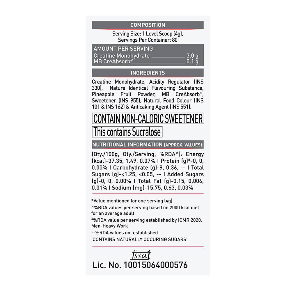 MuscleBlaze CreAMP Creatine Monohydrate Powder