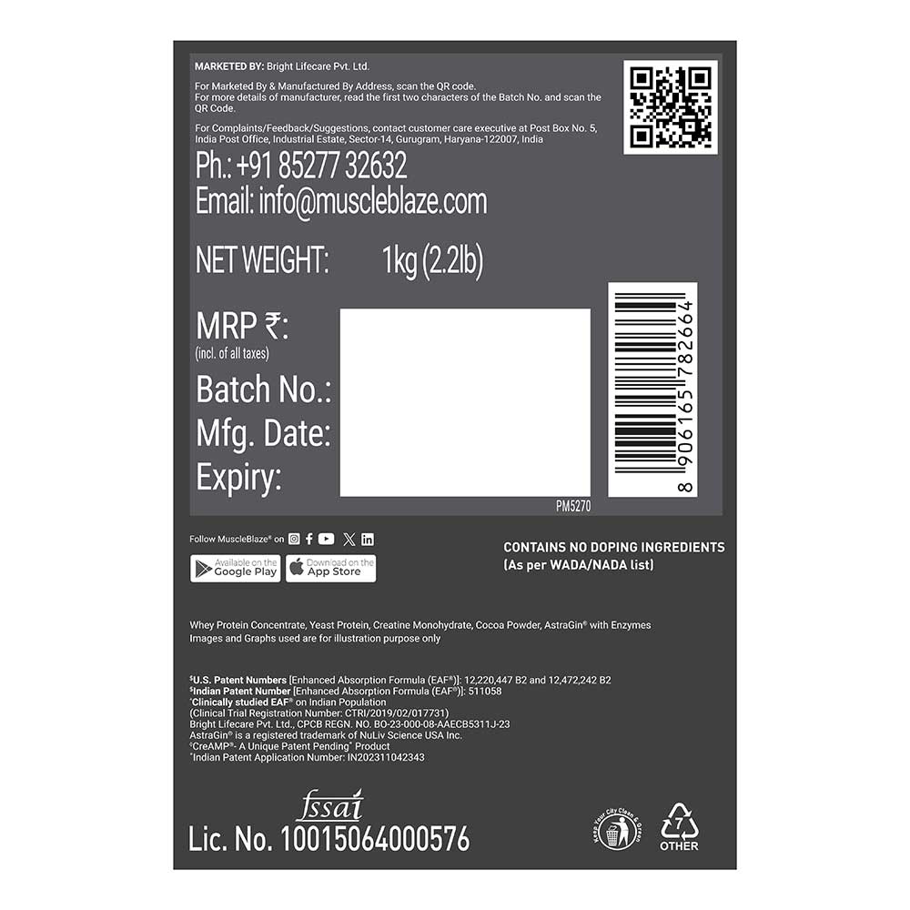 Biozyme Whey PR Protein Powder MuscleBlaze