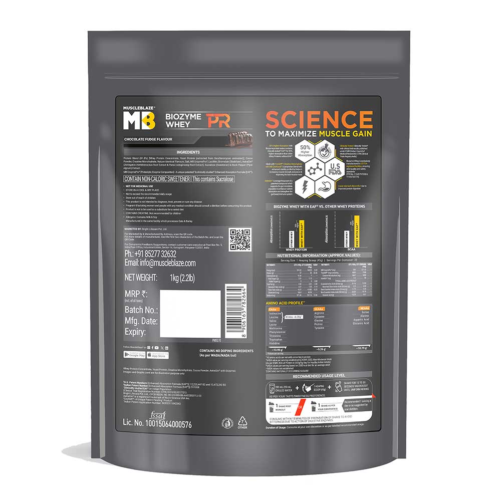 Biozyme Whey PR Protein Powder MuscleBlaze
