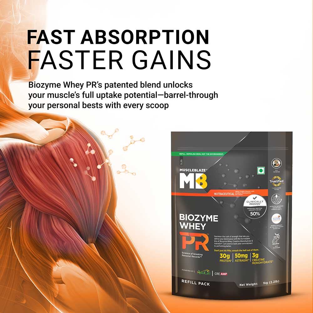 Biozyme Whey PR Protein Powder MuscleBlaze