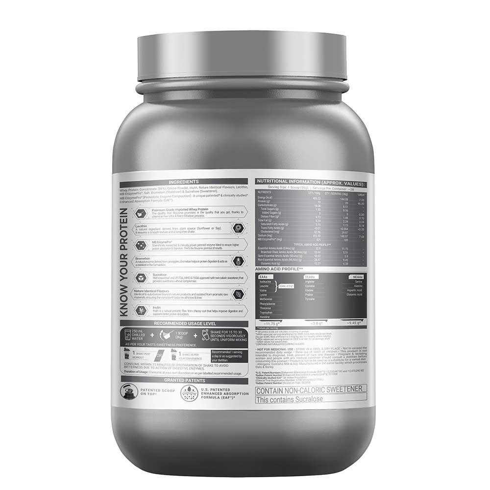 MuscleBlaze Biozyme Performance Whey Protein Powder