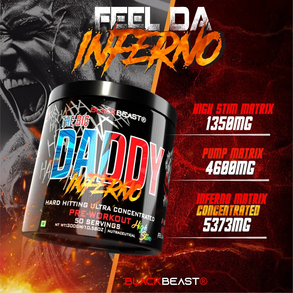 Black Beast The Big Daddy Inferno Preworkout Powder 300g