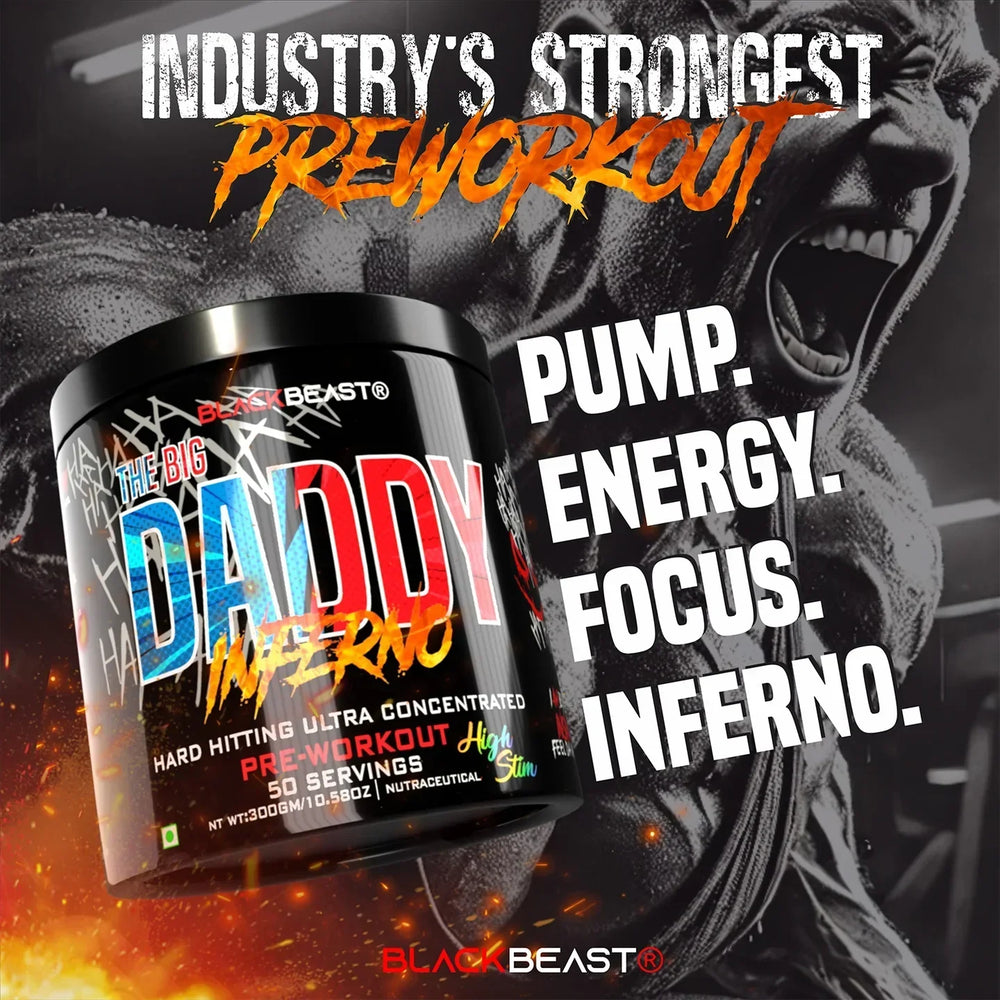Black Beast The Big Daddy Inferno Preworkout Powder 300g