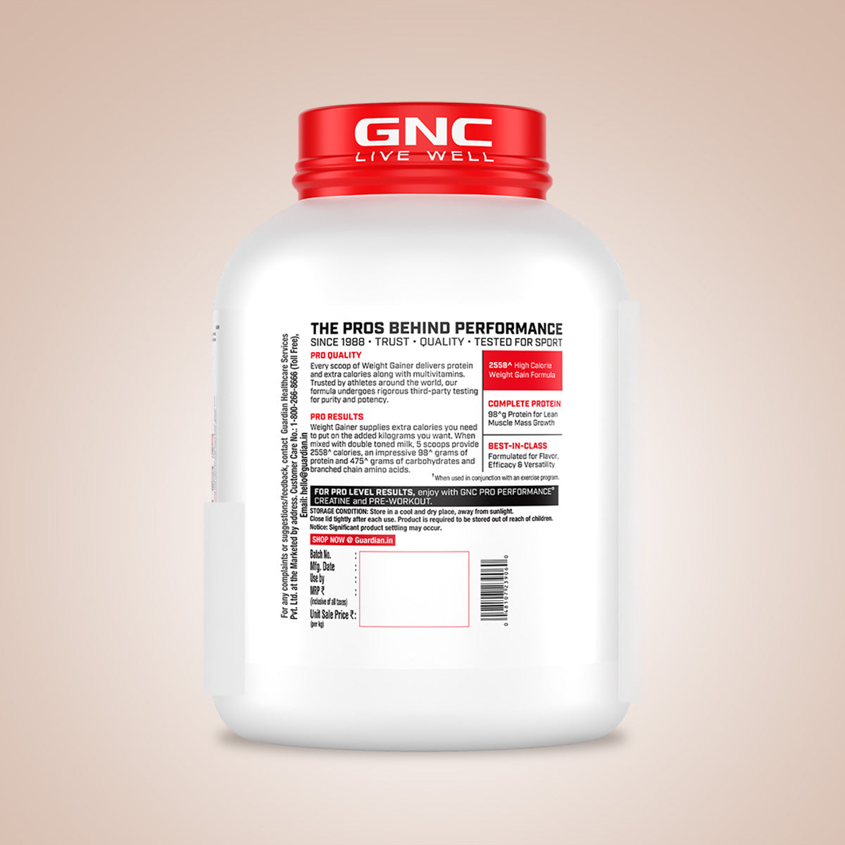 Pro Performance Weight Gainer Double Chocolate GNC